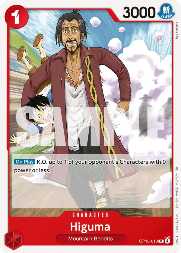 Higuma OP13-013 One Piece Carrying on His Will