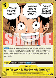 The One Who Is The Most Free Is The Pirate King OP13-116 One Piece Carrying on His Will