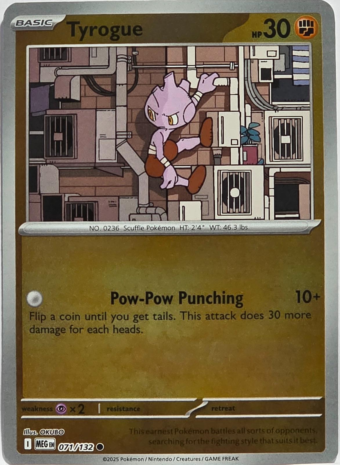 Tyrogue [Reverse Holo] #71 Pokemon Mega Evolution