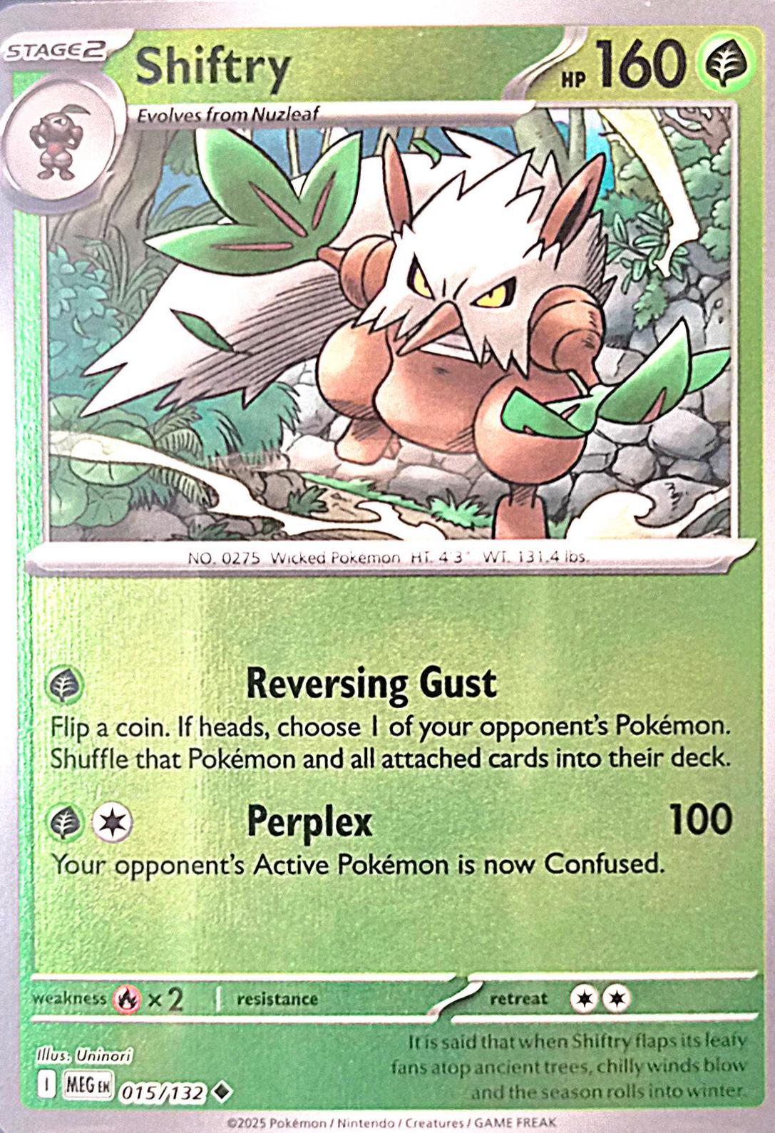 Shiftry [Reverse Holo] #15 Pokemon Mega Evolution