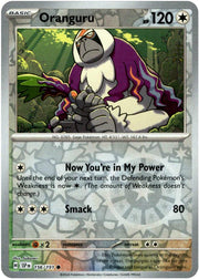 Oranguru [Reverse Holo] #156 Pokemon Surging Sparks