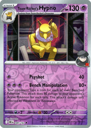 Team Rocket's Hypno [Reverse Holo] #80 Pokemon Destined Rivals