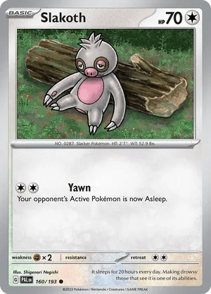 160/193 Slakoth - Paldea Evolved by Poké Zen DXB on MYNTED