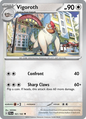 161/193 Vigoroth - Paldea Evolved by Poké Zen DXB on MYNTED