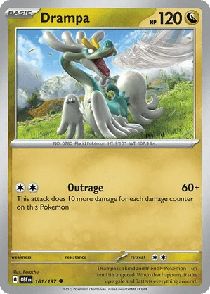 161/197 Drampa - Obsidian Flames by Poké Zen DXB on MYNTED