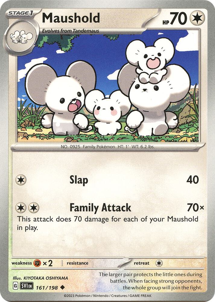 161/198 Maushold Normal · Scarlet & Violet (SVI) by PokeMarsi on MYNTED