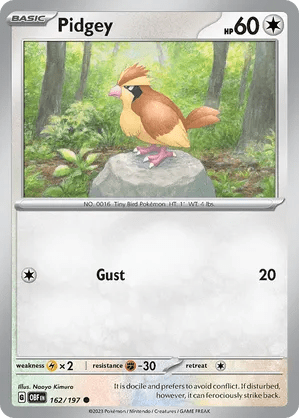 162/197 Pidgey - Obsidian Flames by Poké Zen DXB on MYNTED