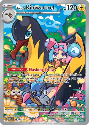 163/159 Iono's Killowattrel - Journey Together by Poké Zen DXB on MYNTED