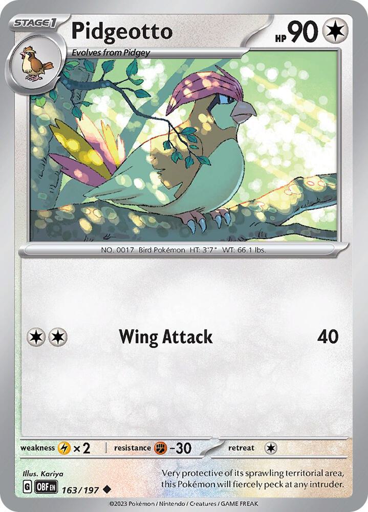 163/197 · Pidgeotto · Normal (OBF) by PokeMarsi on MYNTED