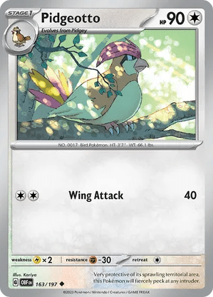 163/197 Pidgeotto - Obsidian Flames by Poké Zen DXB on MYNTED
