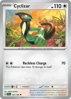 163/198 Cyclizar - Scarlet & Violet by Poké Zen DXB on MYNTED