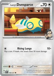 163/217 Larry's Dunsparce - Pokeball Pattern Reverse Holo - Ascended Heroes by Poké Zen DXB on MYNTED