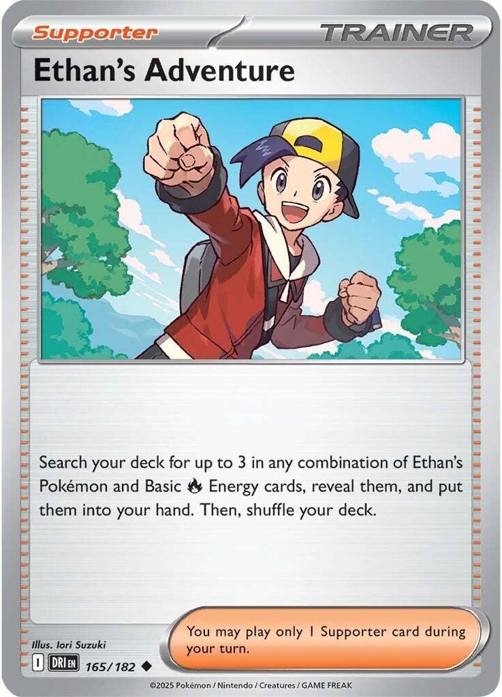 165/182 · Ethan's Adventure Trainer Supporter · Normal (DRI) by PokeMarsi on MYNTED