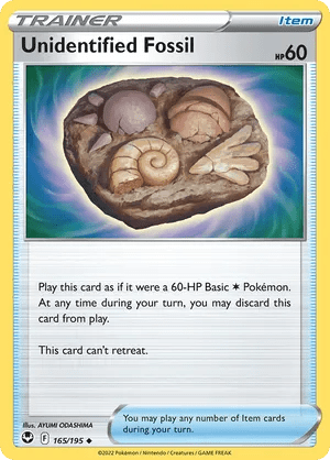 165/195 Unidentified Fossil - Silver Tempest by Poké Zen DXB on MYNTED