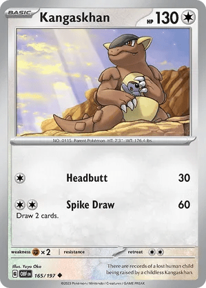 165/197 Kangaskhan - Obsidian Flames by Poké Zen DXB on MYNTED
