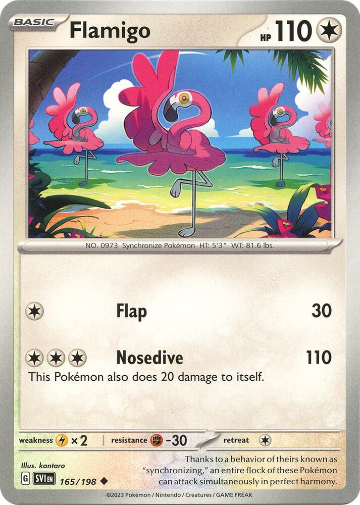 165/198 Flamigo Normal · Scarlet & Violet (SVI) by PokeMarsi on MYNTED