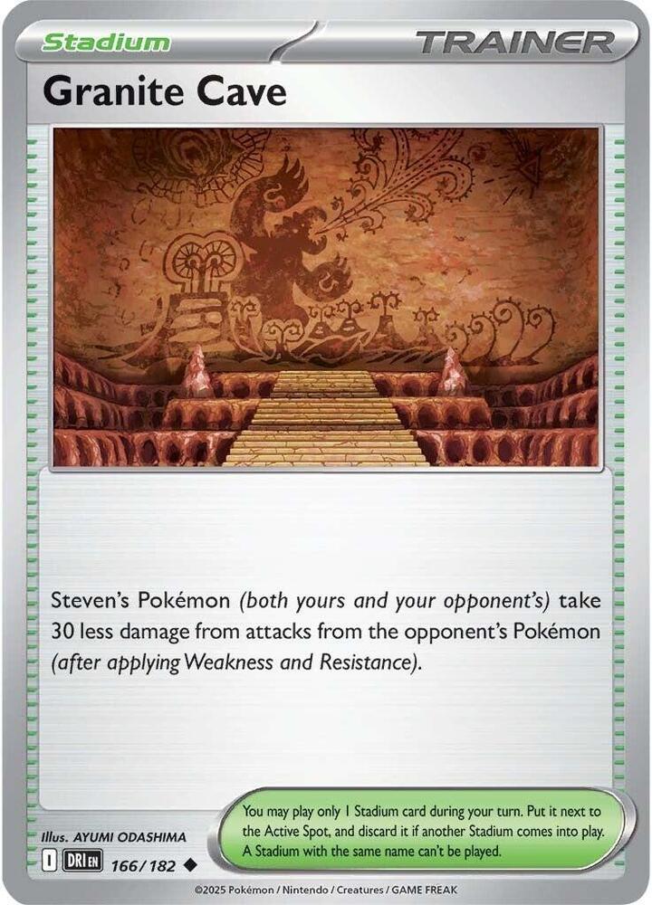 166/182 · Granite Cave Trainer Stadium · Reverse Holo (DRI) by PokeMarsi on MYNTED