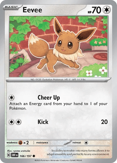166/197 Eevee - Obsidian Flames by Poké Zen DXB on MYNTED