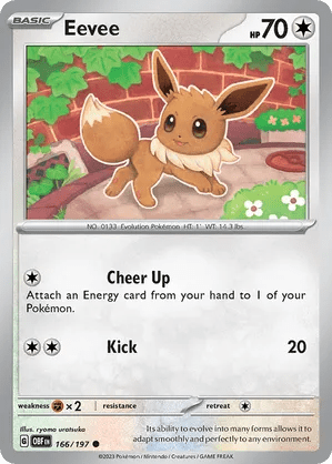 166/197 Eevee - Reverse Holo - Obsidian Flames by Poké Zen DXB on MYNTED