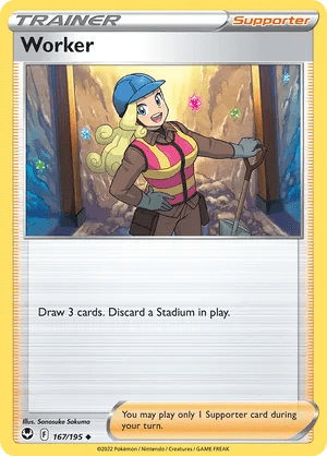 167/195 Worker - Silver Tempest by Poké Zen DXB on MYNTED