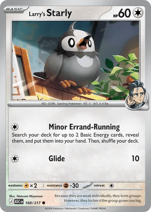 168/217 Larry's Starly - Ascended Heroes by Poké Zen DXB on MYNTED