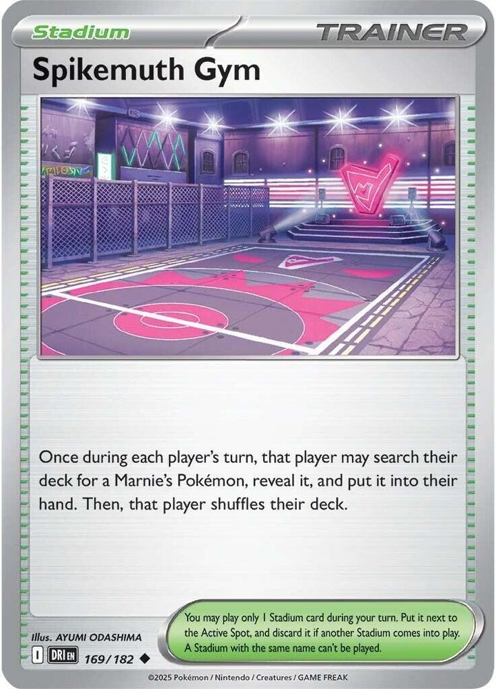169/182 · Spikemuth Gym Trainer Stadium · Normal (DRI) by PokeMarsi on MYNTED