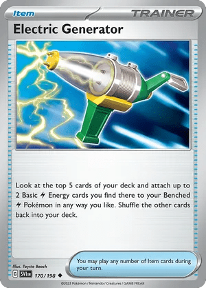 170/198 Electric Generator - Reverse Holo - Scarlet & Violet by Poké Zen DXB on MYNTED
