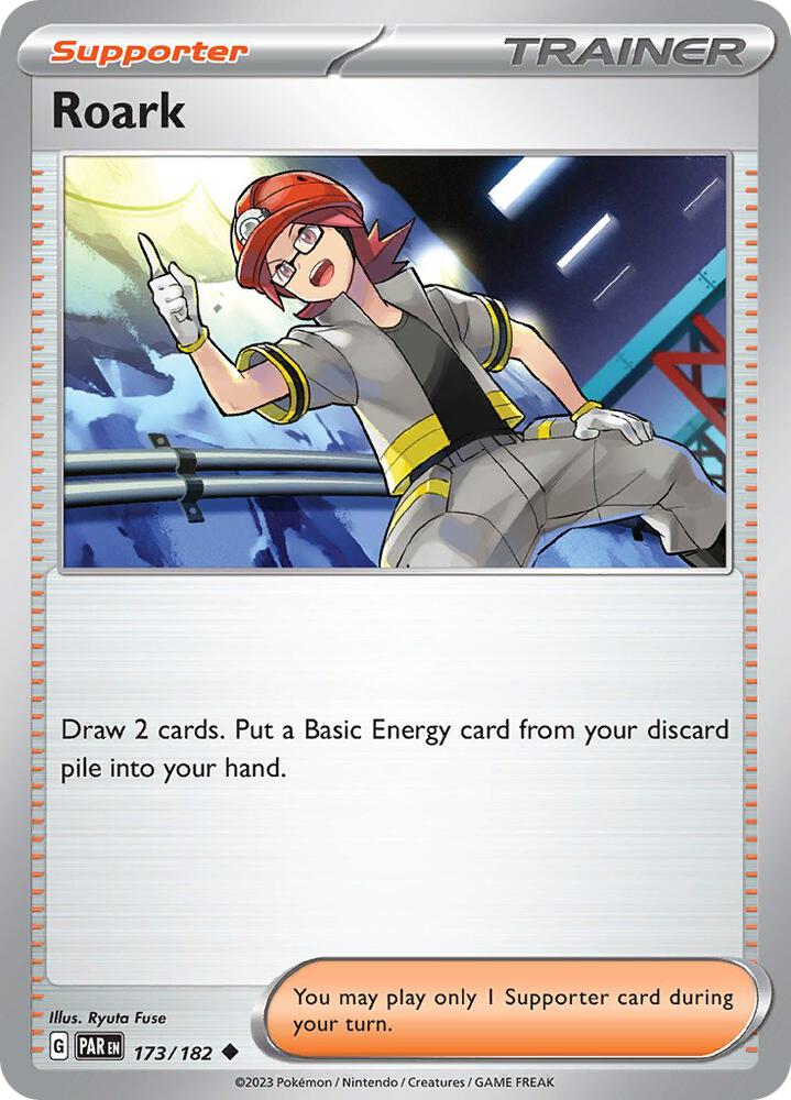 173/182 Roark Trainer Supporter Normal · Paradox Rift (PAR) by PokeMarsi on MYNTED