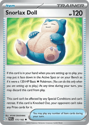 175/182 Snorlax Doll - Reverse Holo - Paradox Rift by Poké Zen DXB on MYNTED