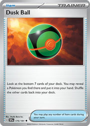 175/191 Dusk Ball Normal Trainer Item · Surging Sparks (SSP) by PokeMarsi on MYNTED