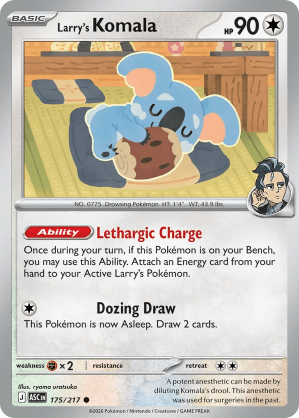 175/217 Larry's Komala - Ascended Heroes by Poké Zen DXB on MYNTED