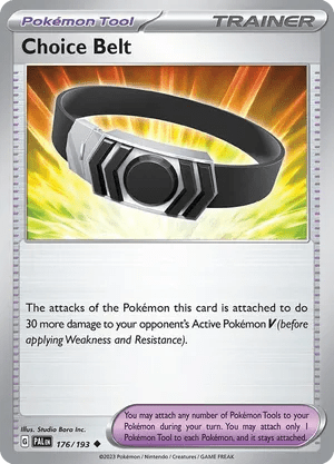 176/193 Choice Belt - Reverse Holo - Paldea Evolved by Poké Zen DXB on MYNTED