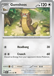 177/197 Gumshoos - Reverse Holo - Obsidian Flames by Poké Zen DXB on MYNTED
