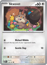 178/197 · Skwovet · Reverse Holo (OBF) by PokeMarsi on MYNTED