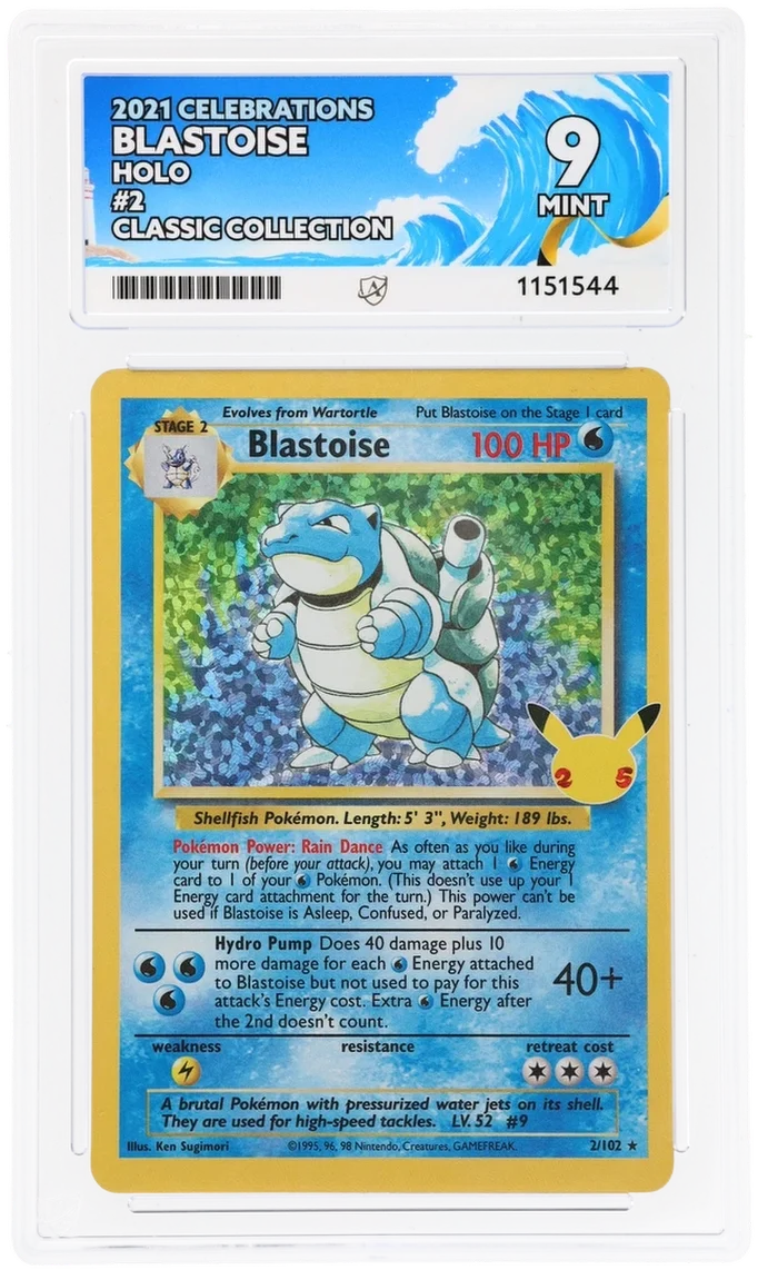 Blastoise 2/102 (Celebrations: Classic Collection) — ACE 9