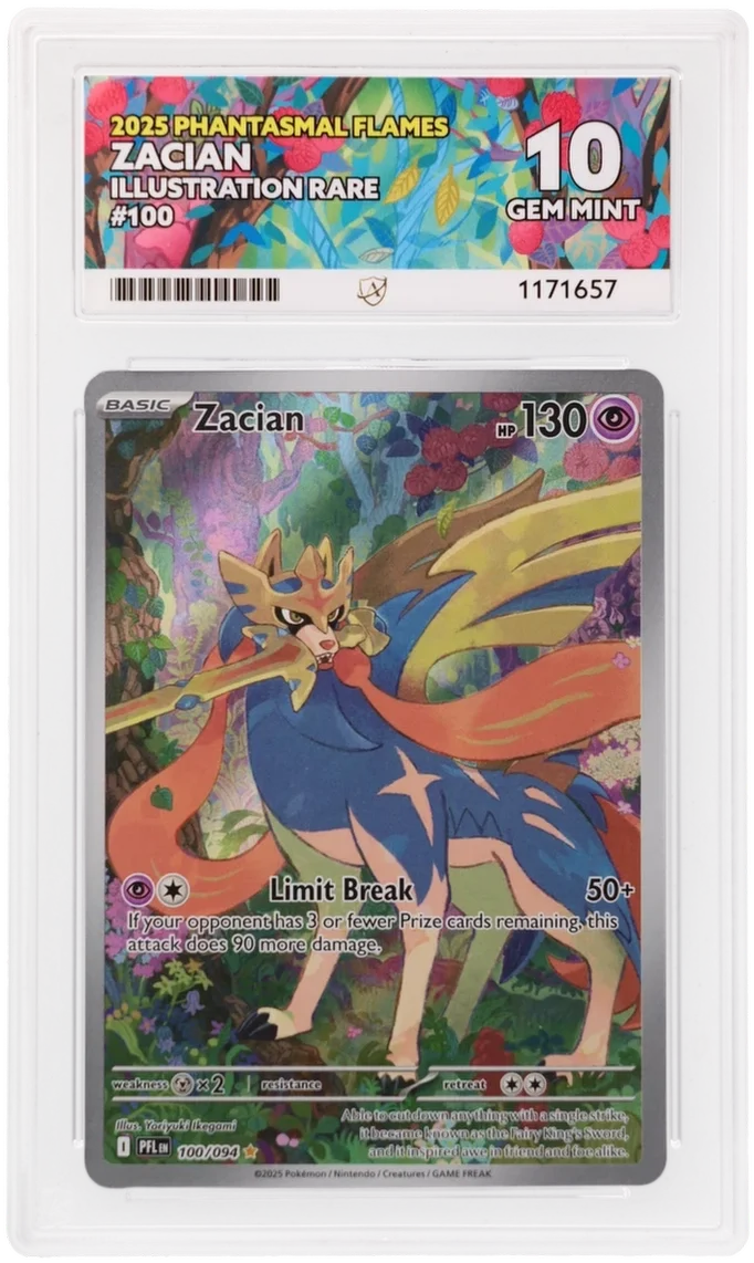 Zacian 100/094 (Phantasmal Flames) — ACE 10 – MYNTED