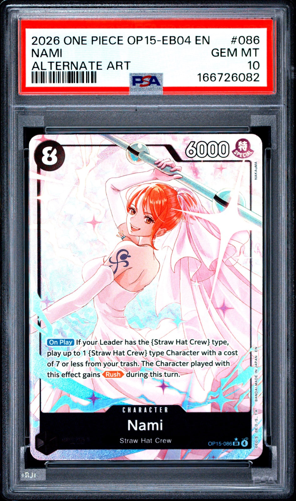 Nami (OP15-086) (Alternate Art) (Adventure on Kami's Island) — PSA 10