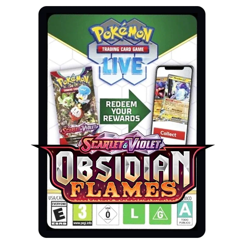 Pokémon TCG Live Code Card: Obsidian Flames Booster Pack