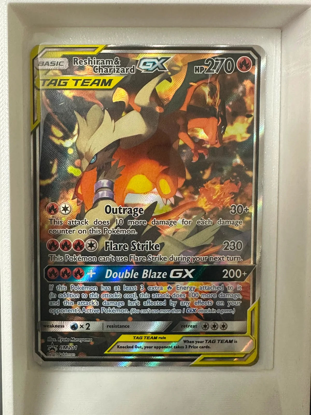 Reshiram & Charizard GX SM201 (Sun & Moon Promo)