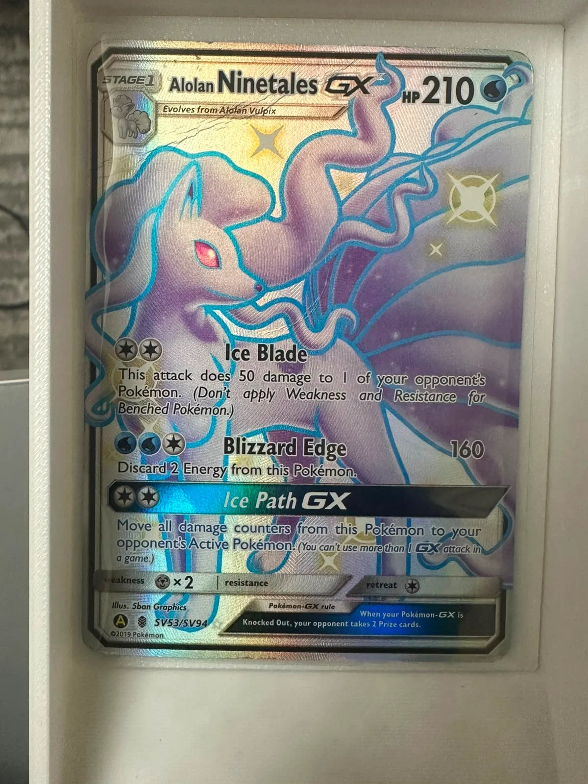 Alolan Ninetales GX SV53/SV94 (Hidden Fates: Shiny Vault)