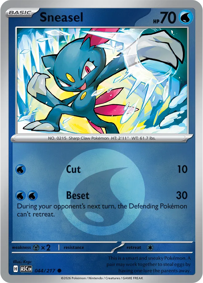 044/217 Sneasel - Energy Pattern Reverse Holo - Ascended Heroes