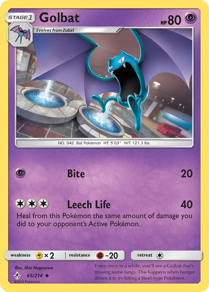 Golbat #65 Pokemon Unbroken Bonds