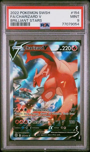 Charizard V (Alternate Full Art) 154/172 (Brilliant Stars) — PSA 9