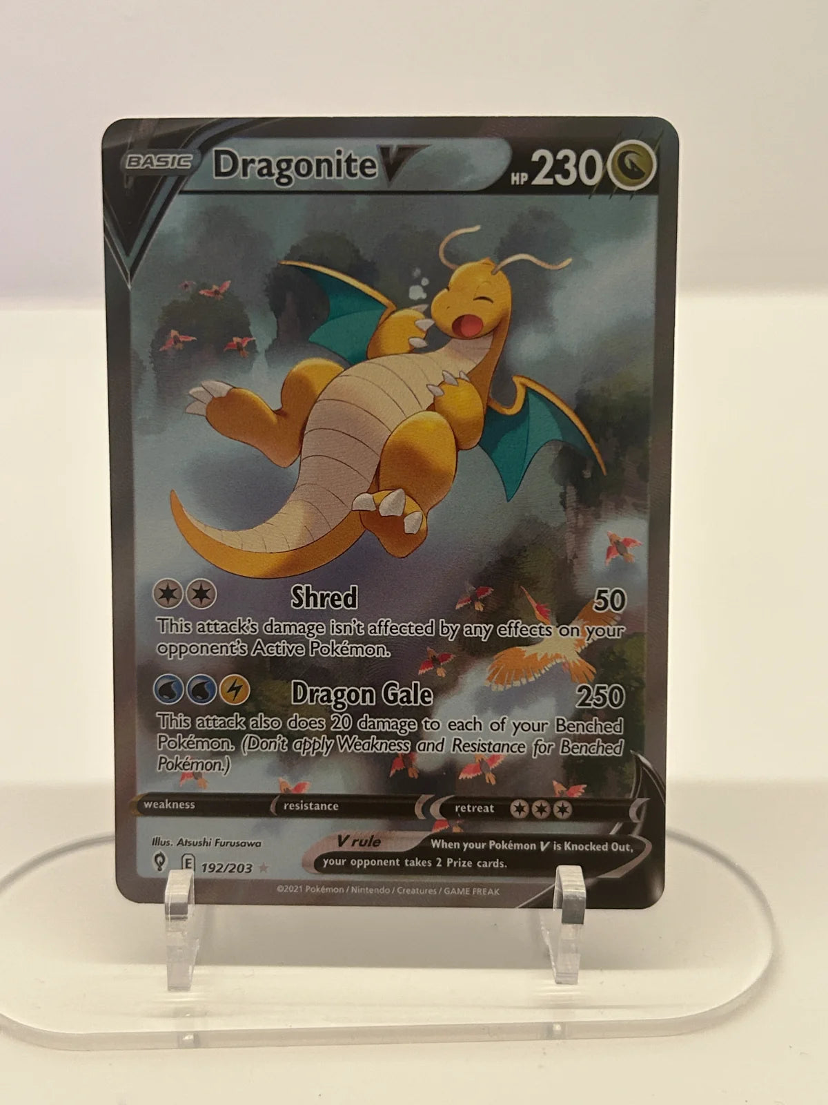 Dragonite V (Alternate Full Art) 192/203 (Evolving Skies)