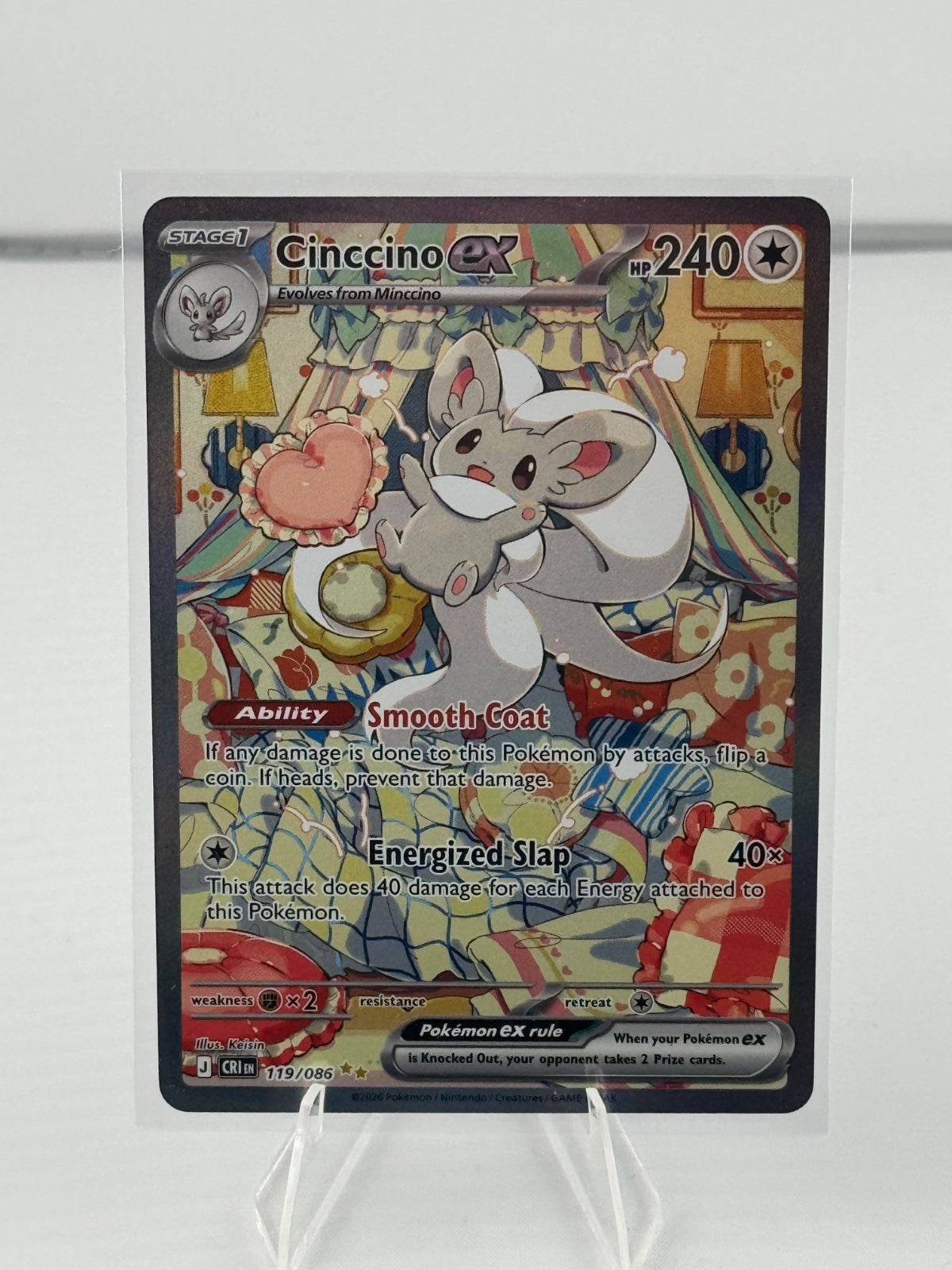 Cinccino ex 119/086 (Chaos Rising)