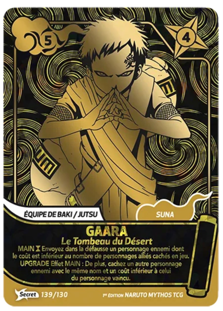 Gaara – Le Tombeau du Désert Secret Rare 139/130 + Gaara – Sand Coffin 120/130