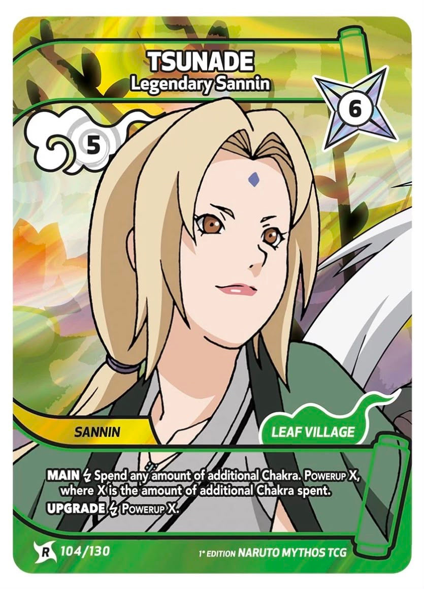 Tsunade – Fifth Hokage Secret Rare 131/130 + Tsunade – Legendary Sannin 104/130