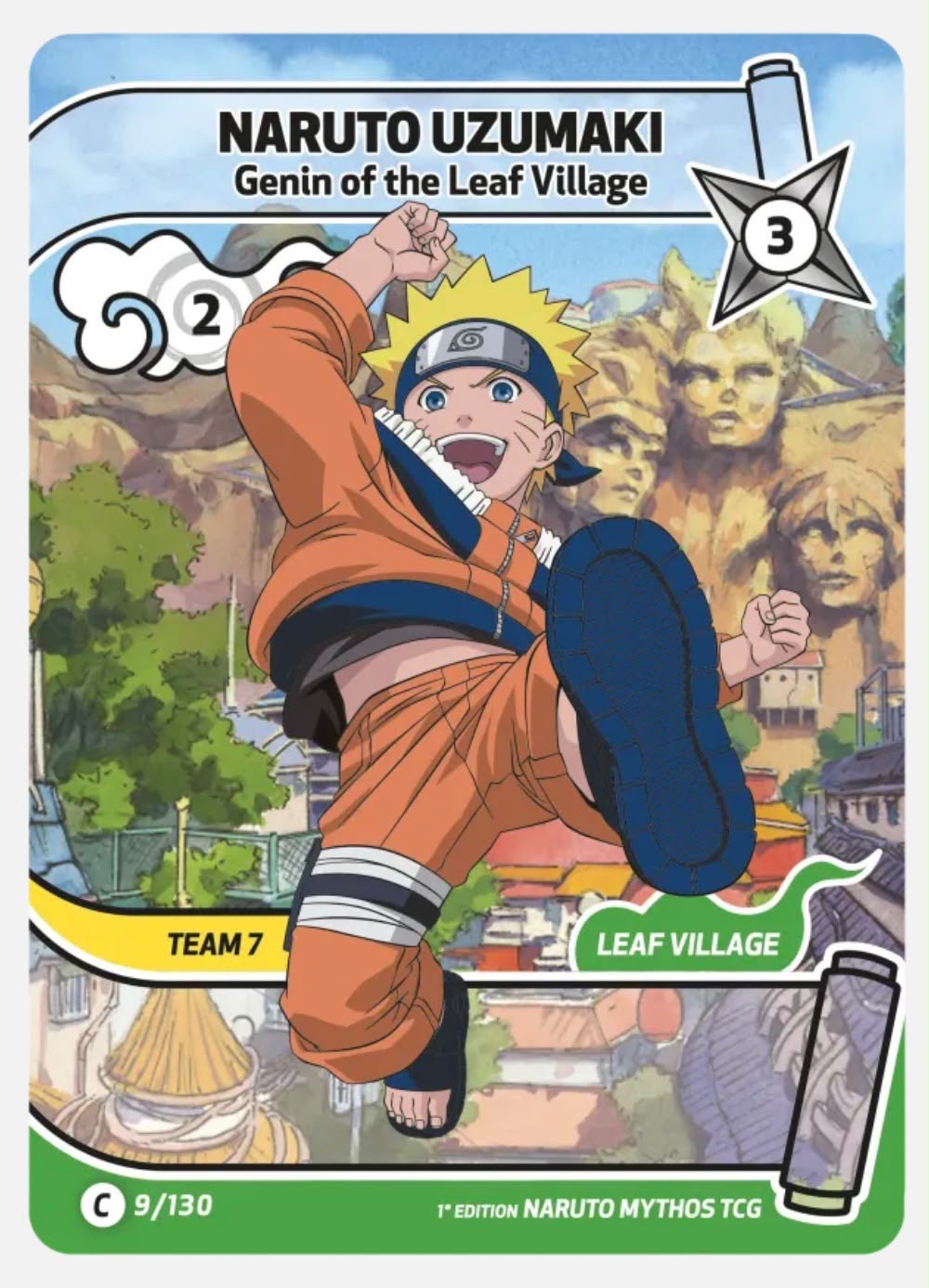 Naruto Uzumaki – “Believe it!” Alt Art 108/130 A + Naruto Uzumaki – Genin of the Leaf Village 9/130