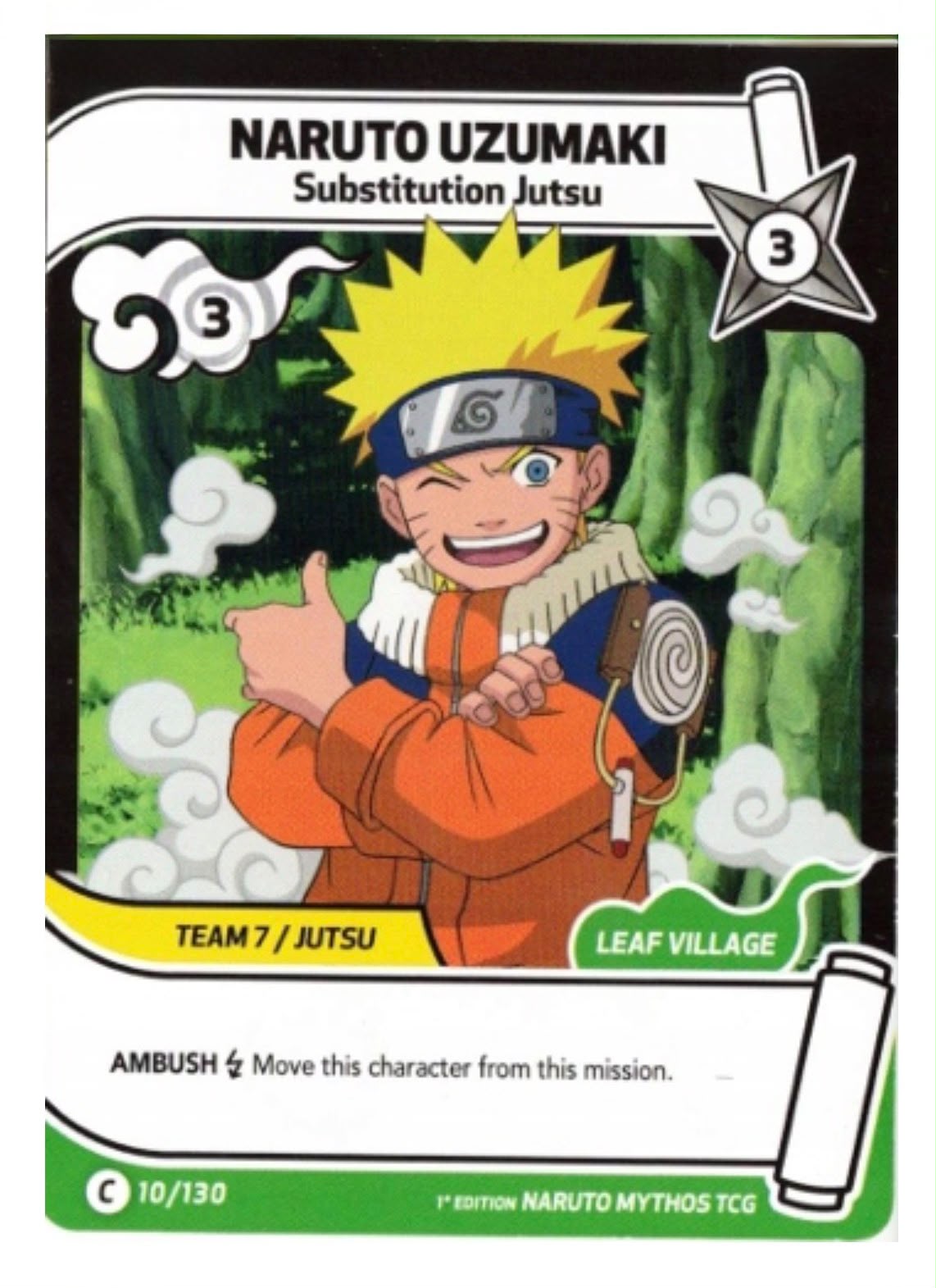 Naruto Uzumaki – Genin of the Leaf Village 9/130 + Naruto Uzumaki – Substitution Jutsu 10/130