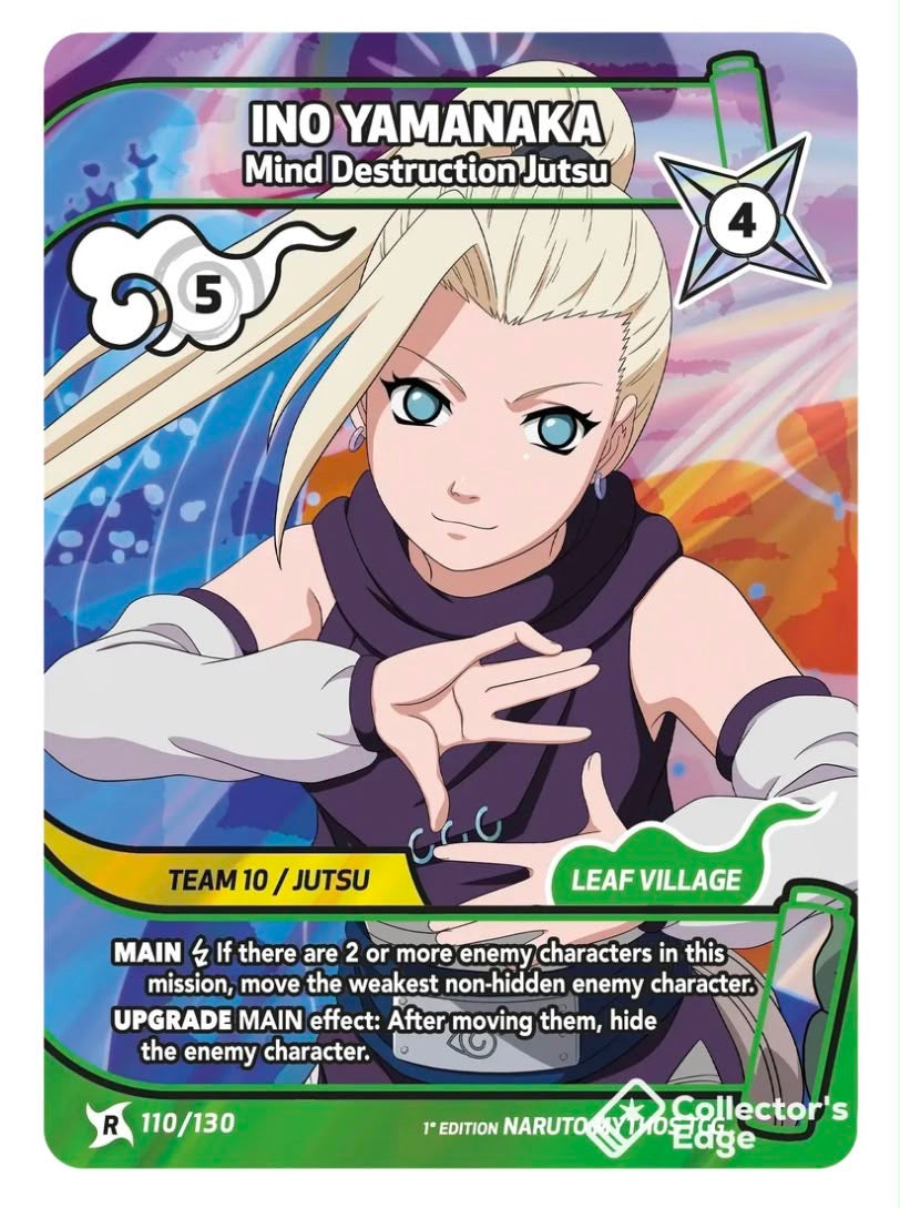 Ino Yamanaka – Mind Transfer Jutsu Alt Art 110/130 A + Ino Yamanaka – Mind Destruction Jutsu 110/130
